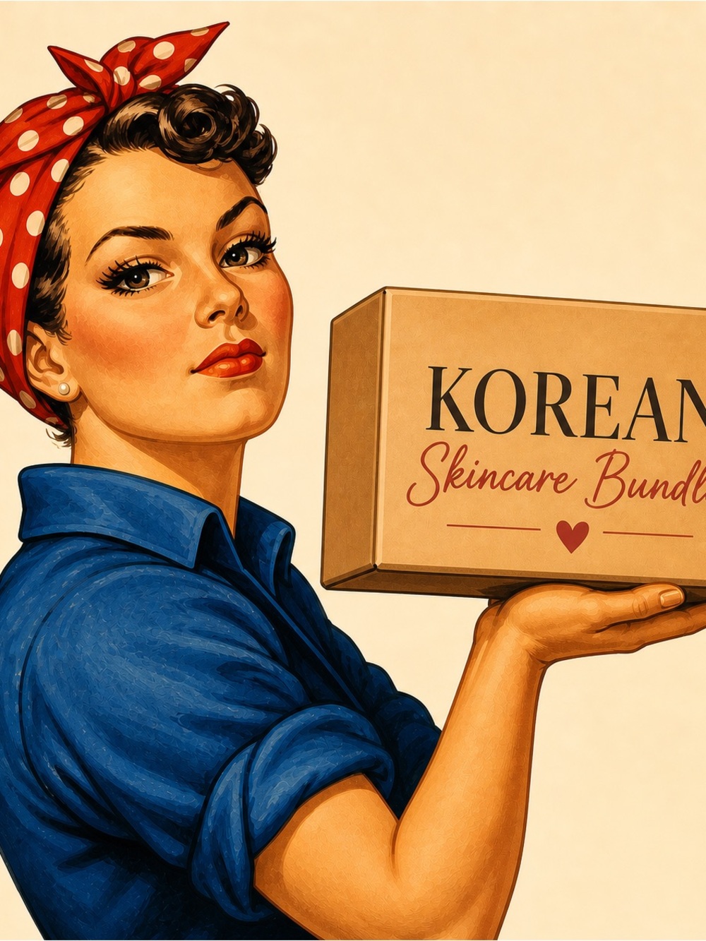 Korean Skincare Bundle - Blue & Red Packaging